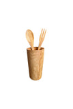 Italian Olivewood Utensil Holder